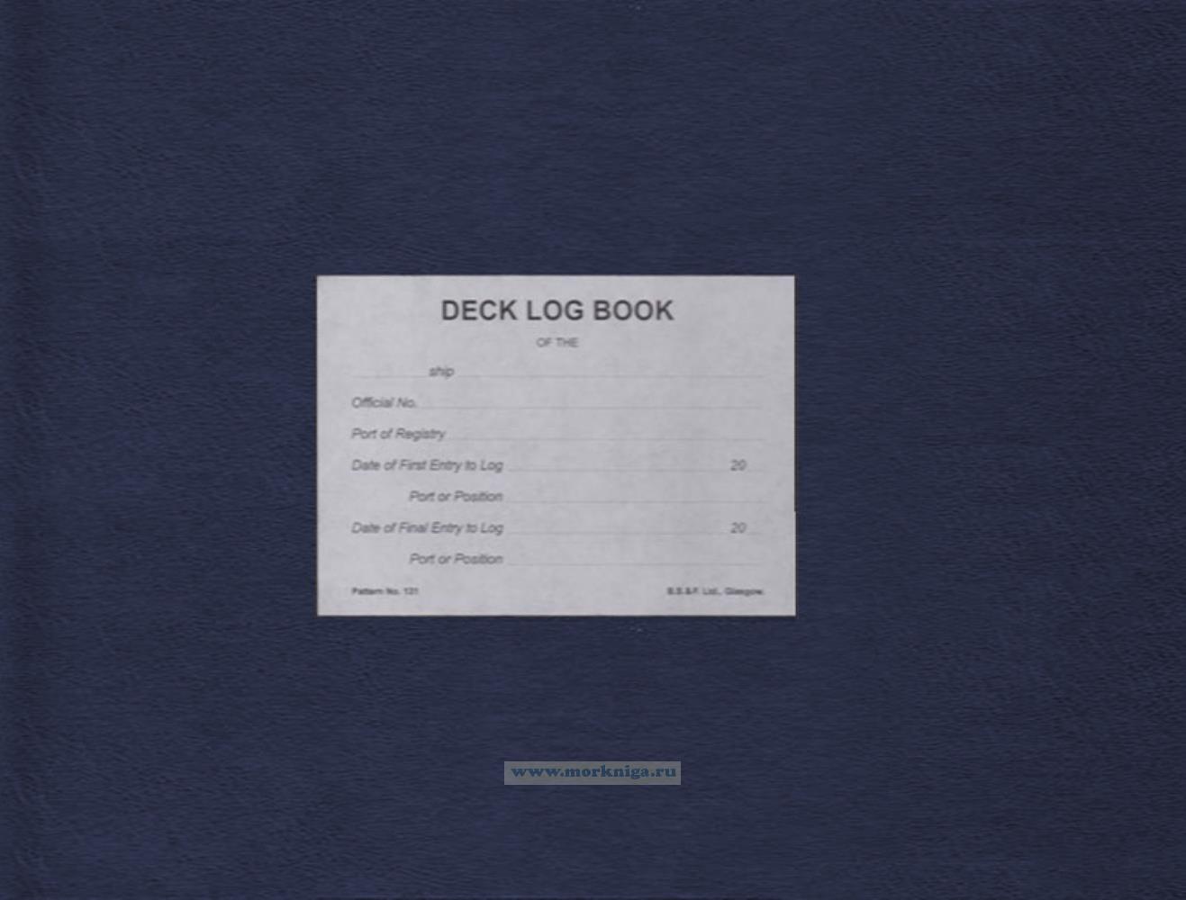 Deck Log Book (3 month edition)