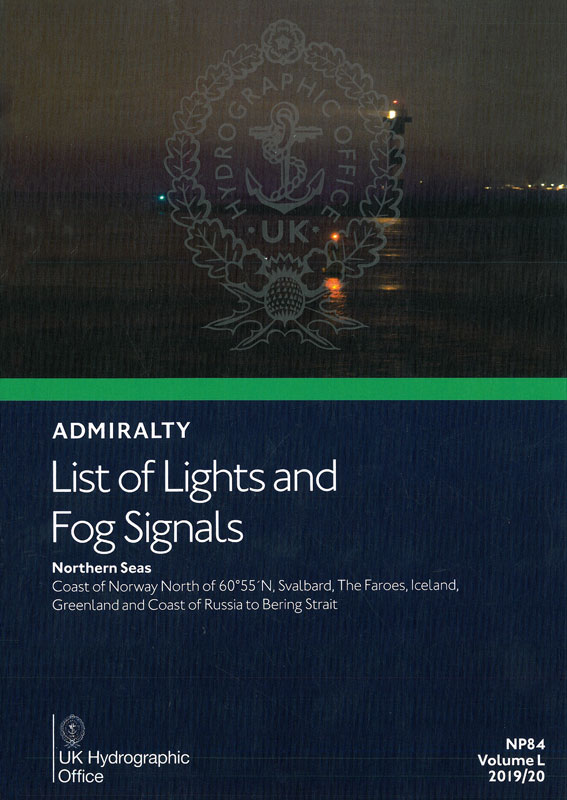 Admiralty list of lights and fog signals. Northern Seas. NP84. Volume L