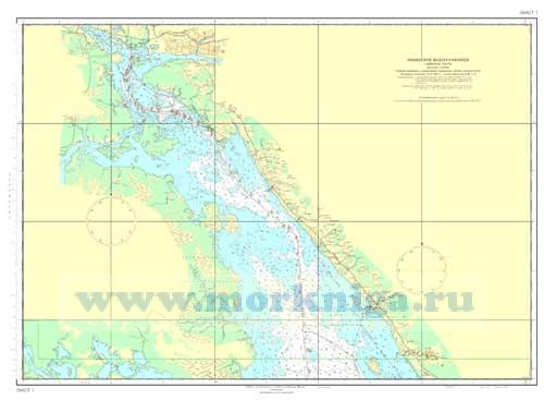 Карта Рыбинского водохранилища (для плавания)