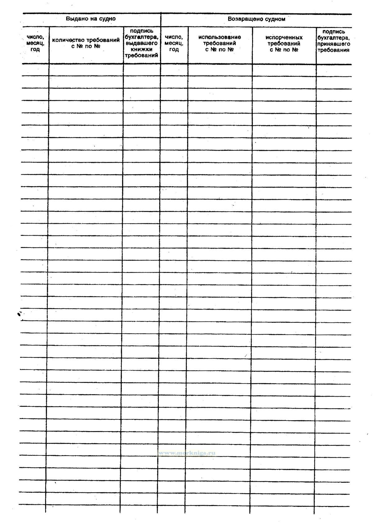 Инвентарная книга (Форма № М-59) (судовая) - купить книгу в интернет ...