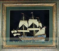 Коллаж парусник 