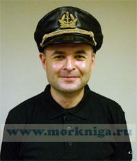 Фуражка морская черная с крабом 