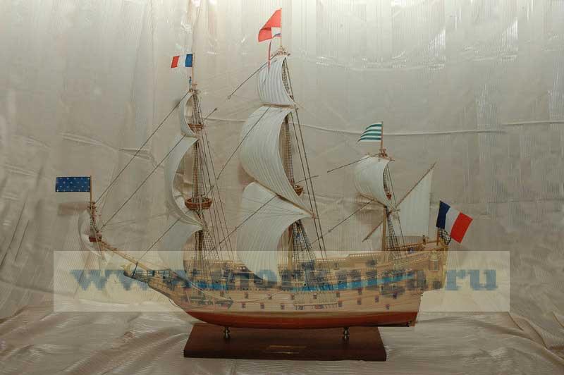 Модель парусника. Французское военное судно 