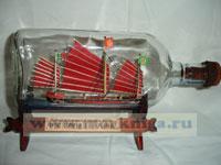 Корабль в бутылке. Китайский военный корабль XVIII в.