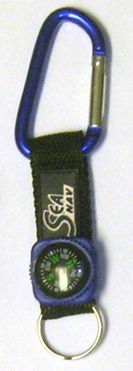 Брелок с компасом и карабином