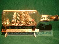 Корабль в бутылке. Военный барк XIX века
