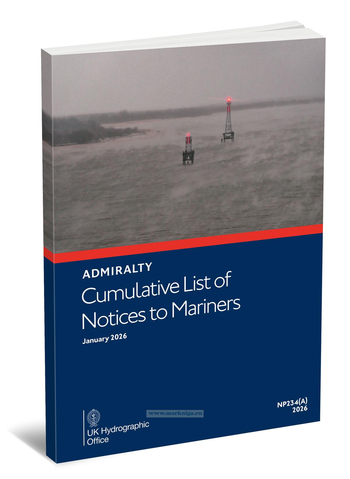 Admiralty Cumulative List of Notices to Mariners. NP234(A)