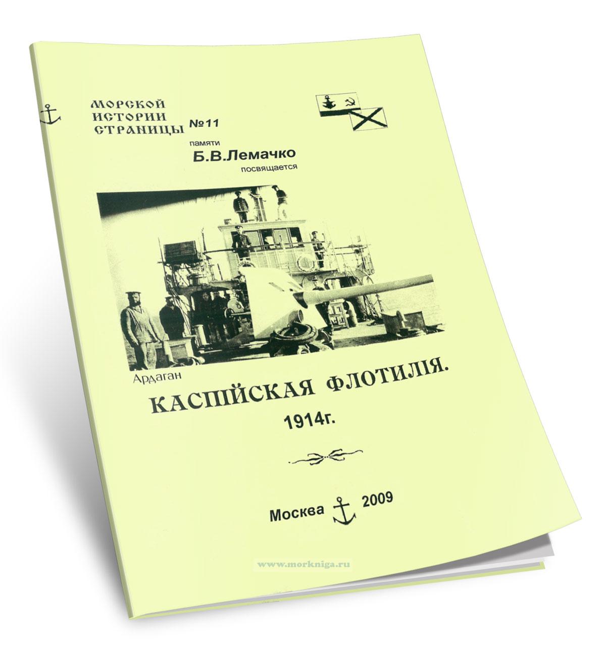 Каспийская флотилия 1914. Морской истории страницы
