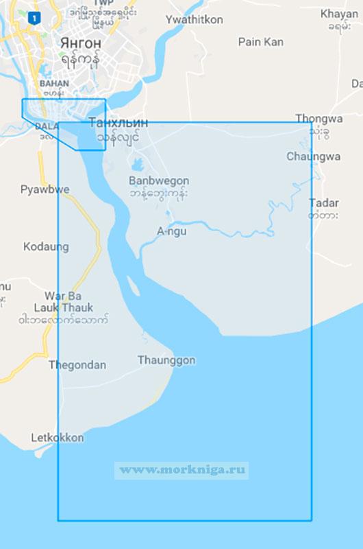46224 Порт Янгон (Рангун) с подходами (Маштаб 1:60000)