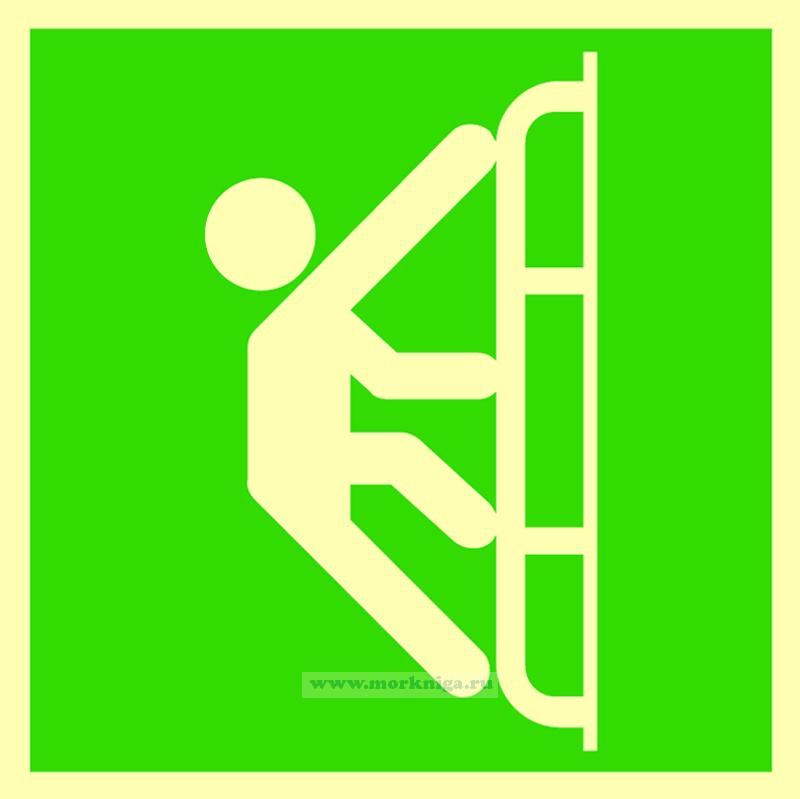 Знак ИМО. Спасательная лестница