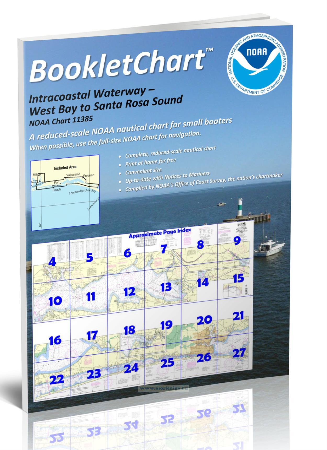 NOAA Chart 11385 Intracoastal Waterway - West Bay to Santa Rosa Sound