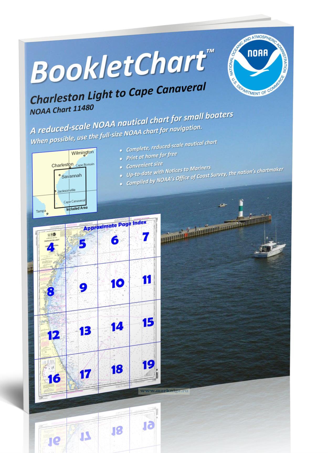 NOAA Chart 11480 Charleston Light to Cape Canaveral