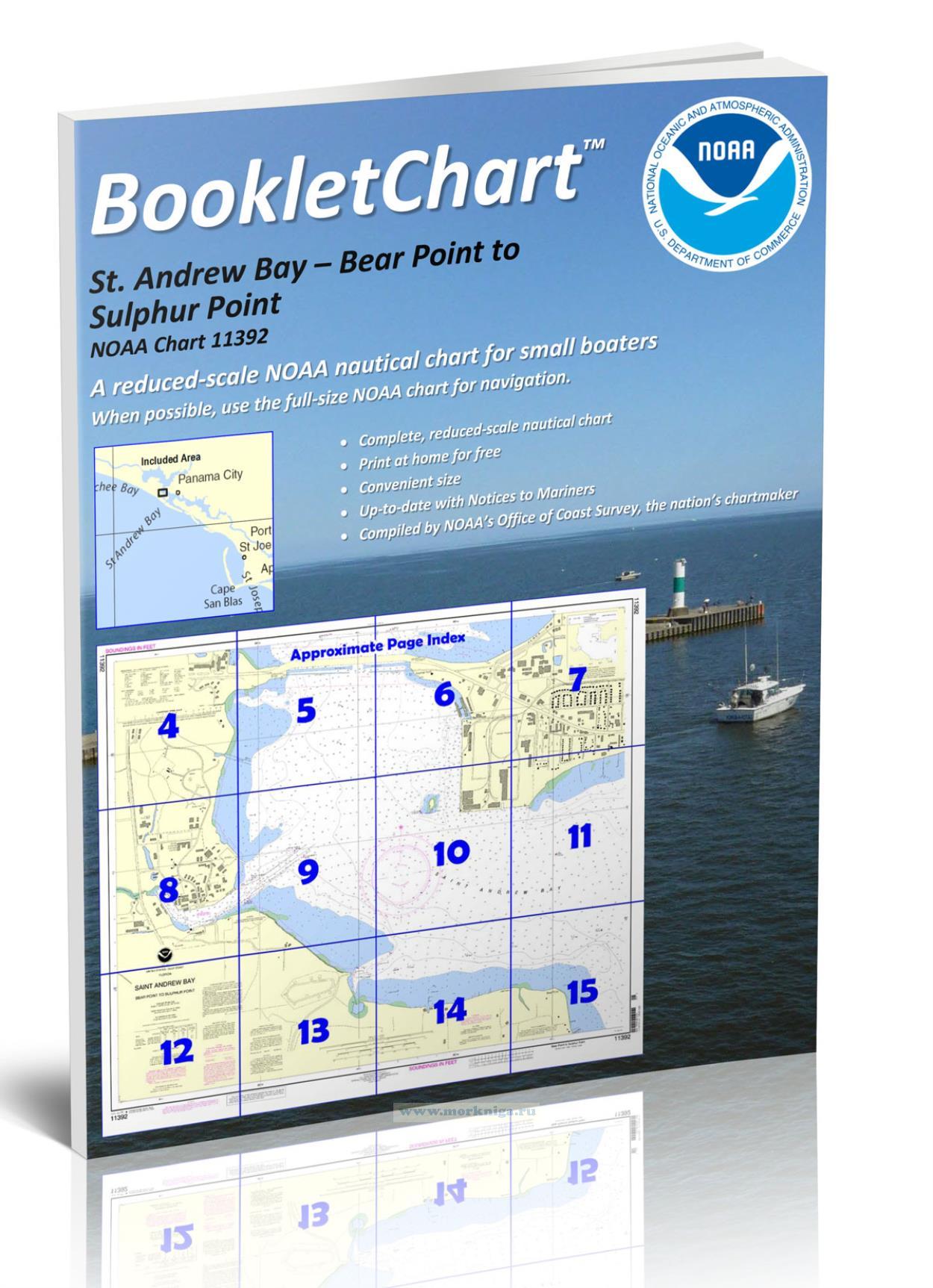 NOAA Chart 11392 St. Andrew Bay - Bear Point to Sulphur Point