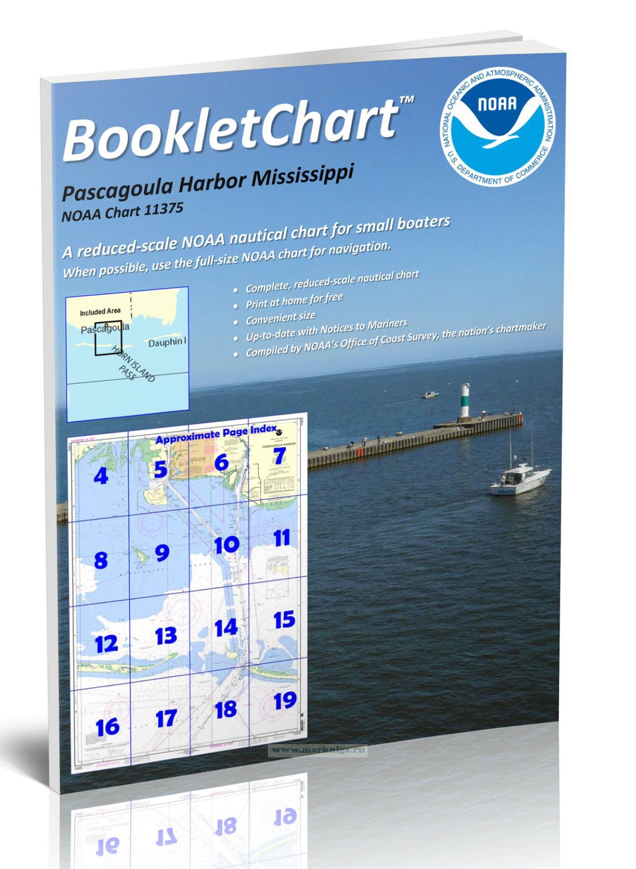 NOAA Chart 11375 Pascagoula Harbor Mississippi