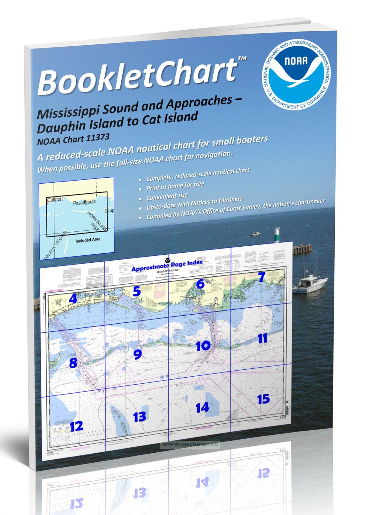 NOAA Chart 11373 Mississippi Sound and Approaches - Dauphin Island to Cat Island
