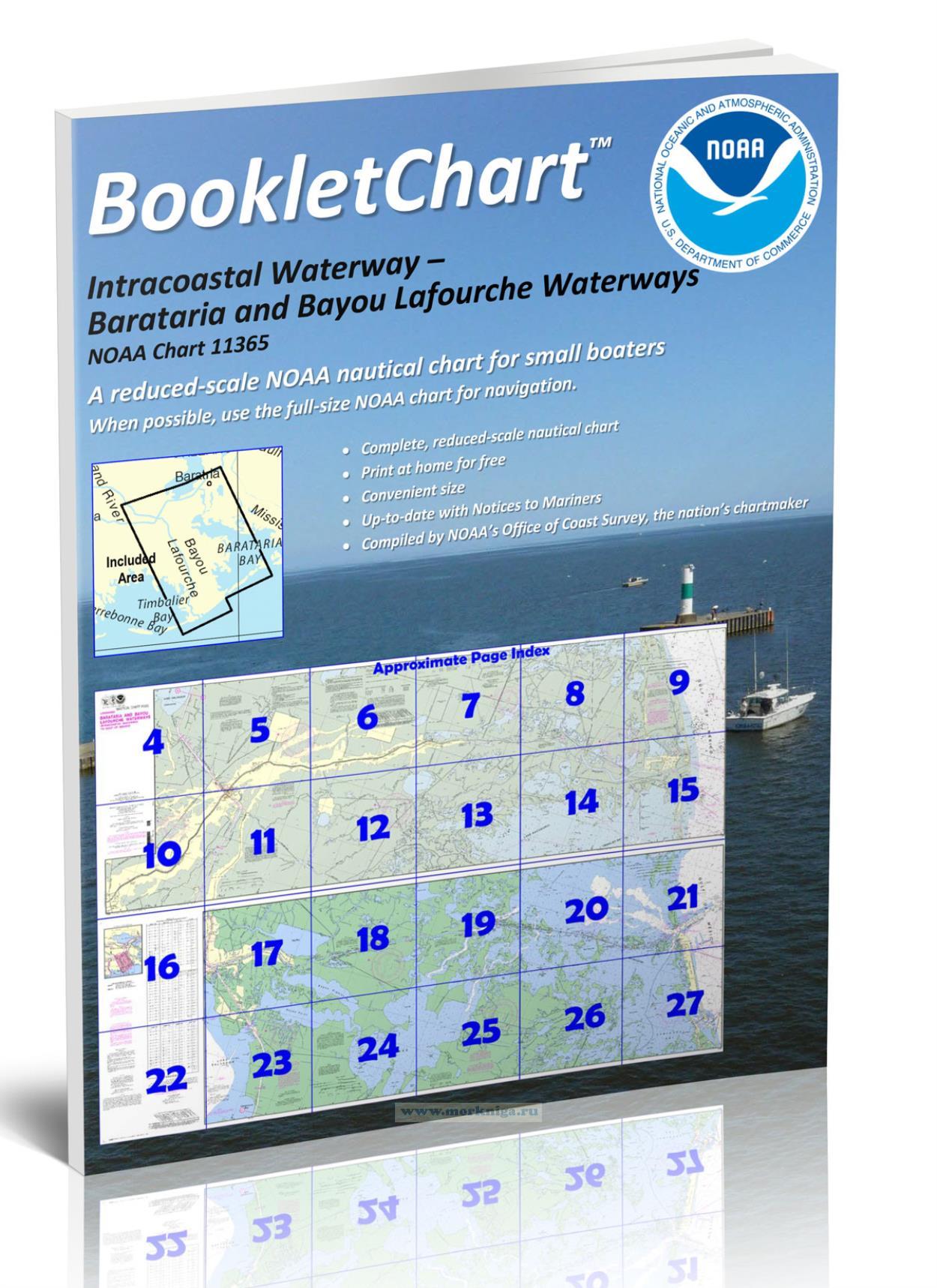 NOAA Chart 11365 Intracoastal Waterway - Barataria and Bayou Lafourche Waterways