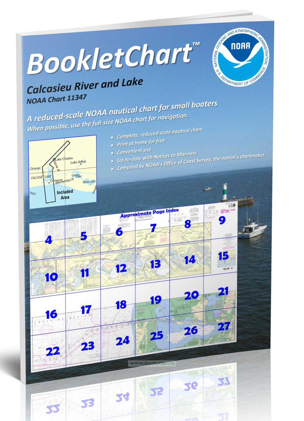 NOAA Chart 11347 Calcasieu River and Lake