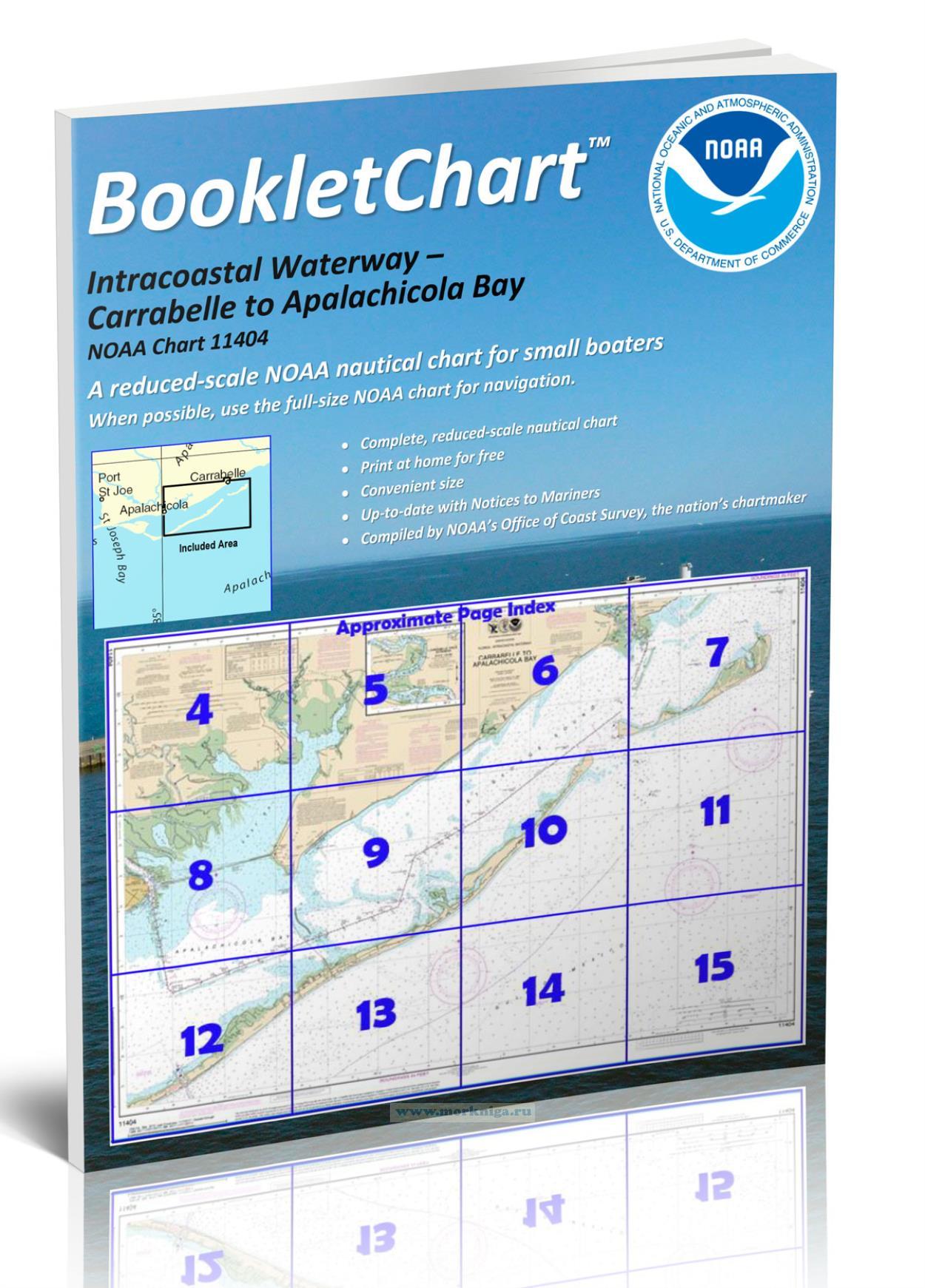 NOAA Chart 11404 Intracoastal Waterway - Carabelle to Apalachicola Bay