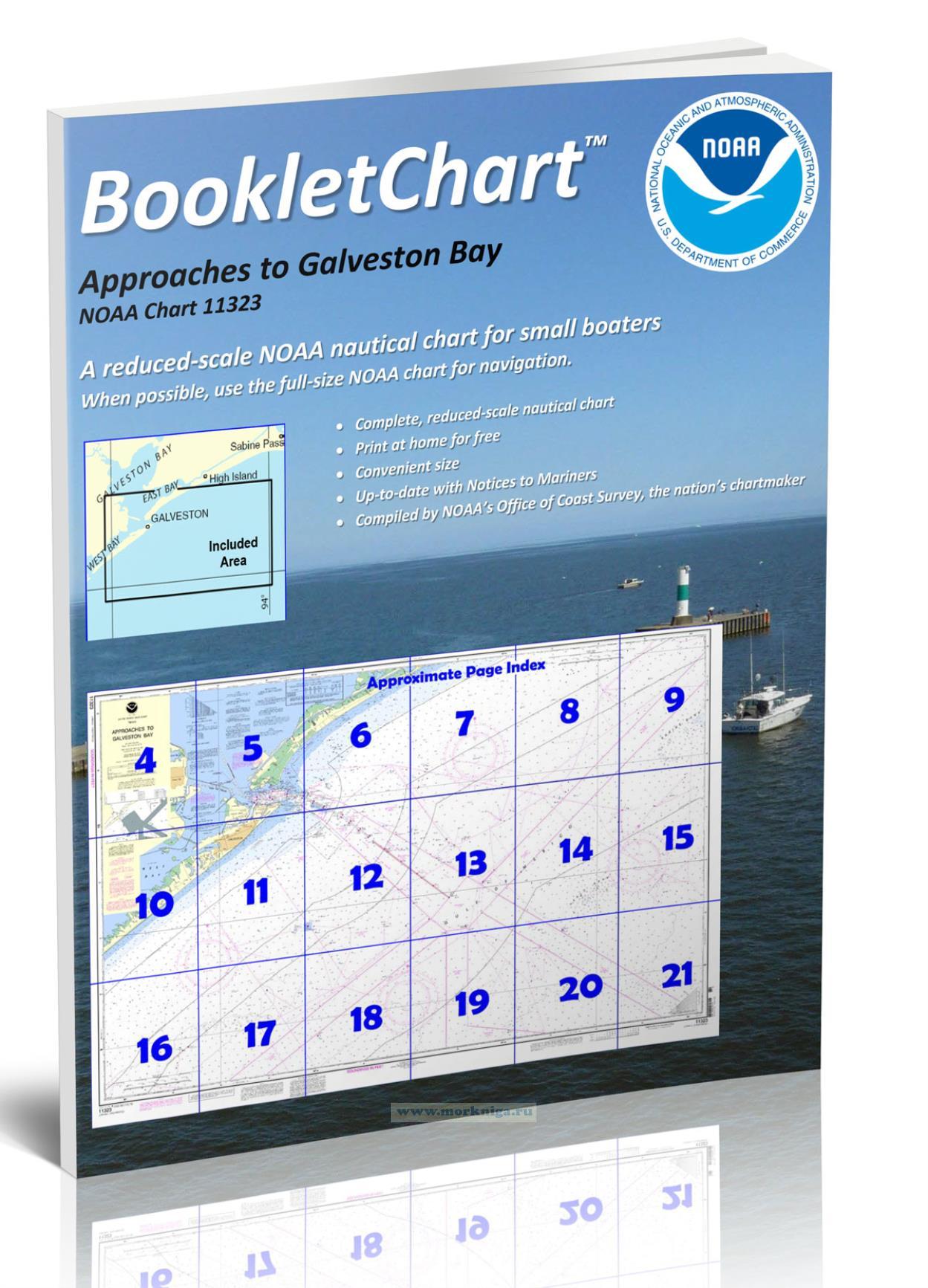 NOAA Chart 11323 Approaches to Galveston Bay