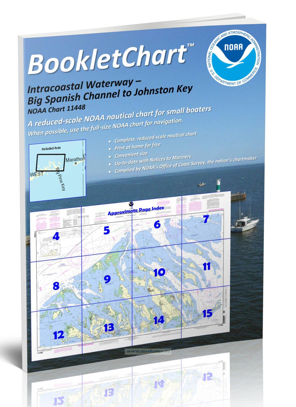 NOAA Chart 11448 Intracoastal Waterway - Big Spanish Channel to Johnston Key