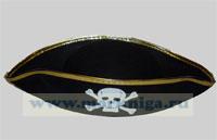 Треуголка пиратская в ассортименте