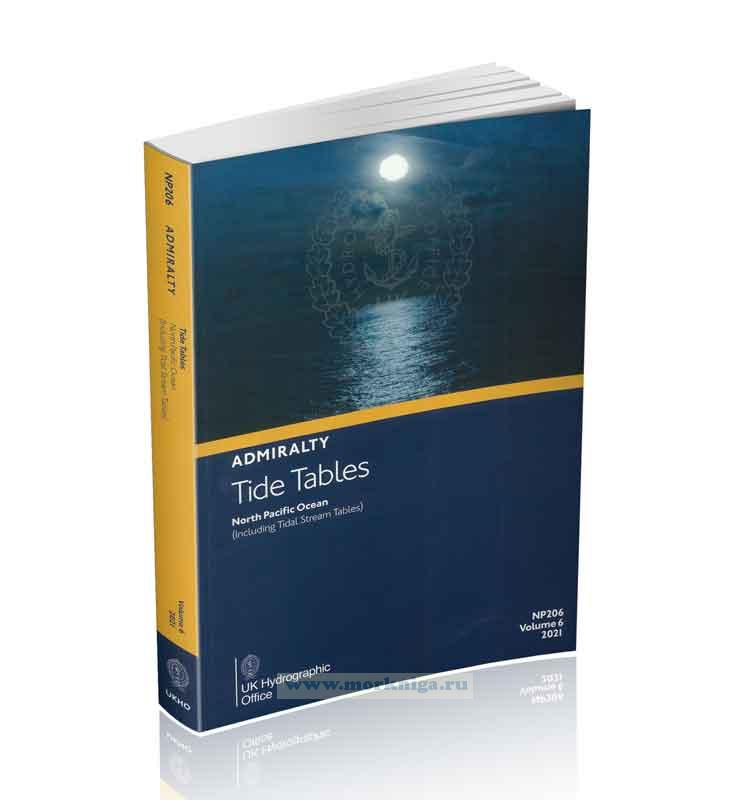 Admiralty Tide Tables. NP206. Volume 6.  North Paсific Ocean (Including Tidal Stream Tables)/Таблицы адмиралтейских приливов и отливов. NP206. Том 6. Северный Тихий океан (включая таблицы приливных течений)