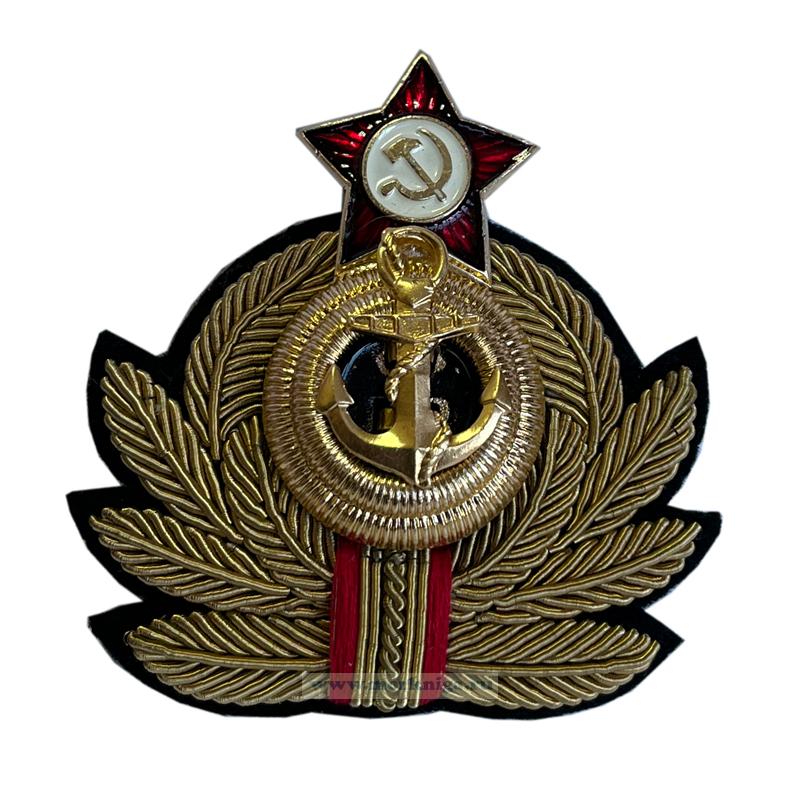 Кокарда офицерская ВМФ СССР (краб шитый)