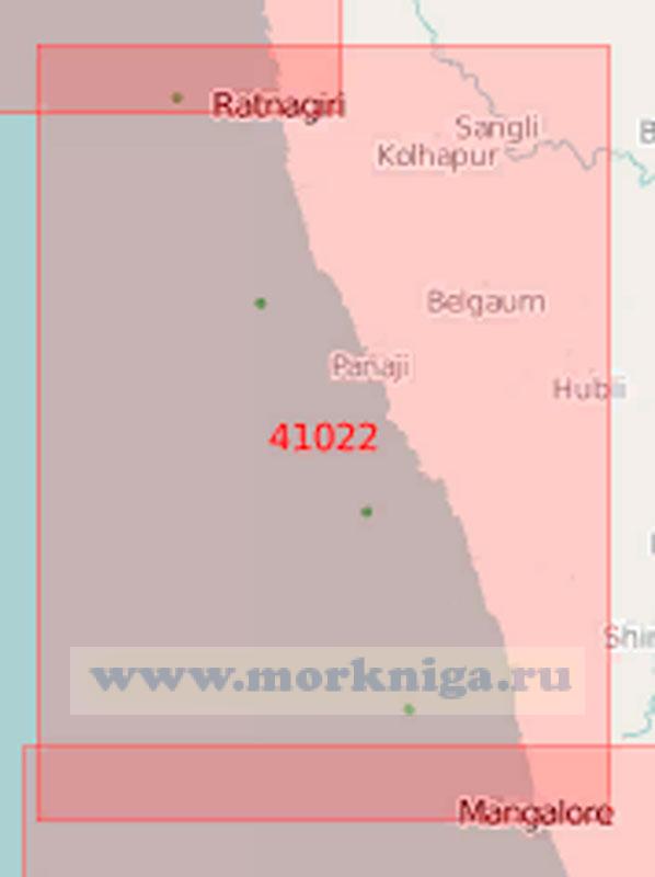 41022 От бухты Ратнагири до порта Мангалуру (Масштаб 1:500 000)
