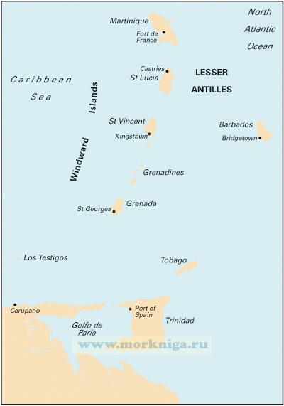 B Martinique to Trinidad. Мартиника и Тринидад