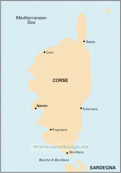 M6 Ile de Corse Остров Корсика (1:255 000)
