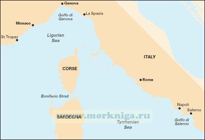M40 Ligurian and Tyrrhenian Seas Лигурийское и Тирренское моря (1 : 950 000)