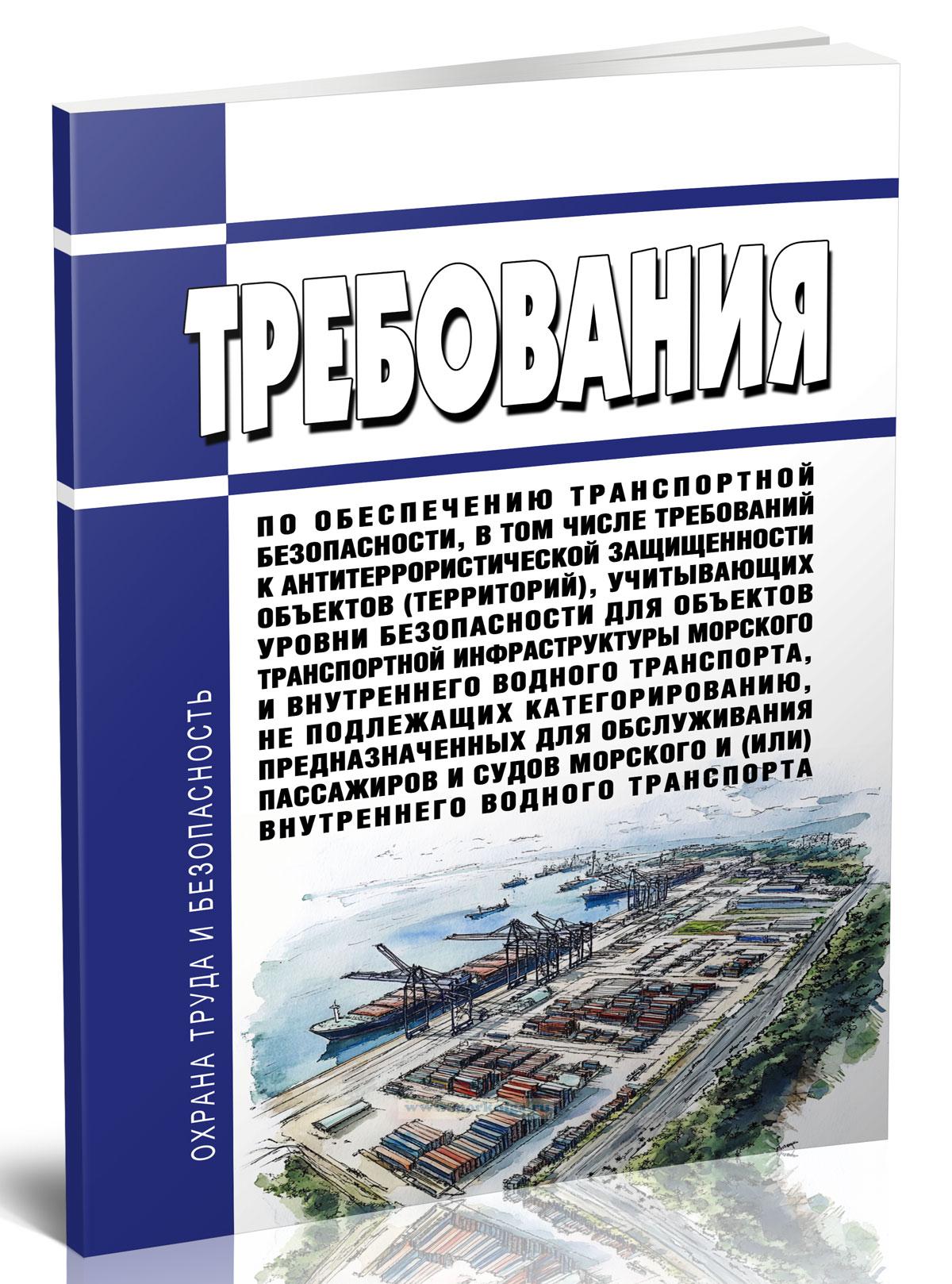 Требования по обеспечению транспортной безопасности, в том числе требования к антитеррористической защищенности объектов (территорий), учитывающие уровни безопасности для объектов транспортной инфраструктуры морского и внутреннего водного транспорта, не подлежащих категорированию, предназначенных для обслуживания пассажиров и судов морского и (или) внутреннего водного транспорта 2025 год. Последня