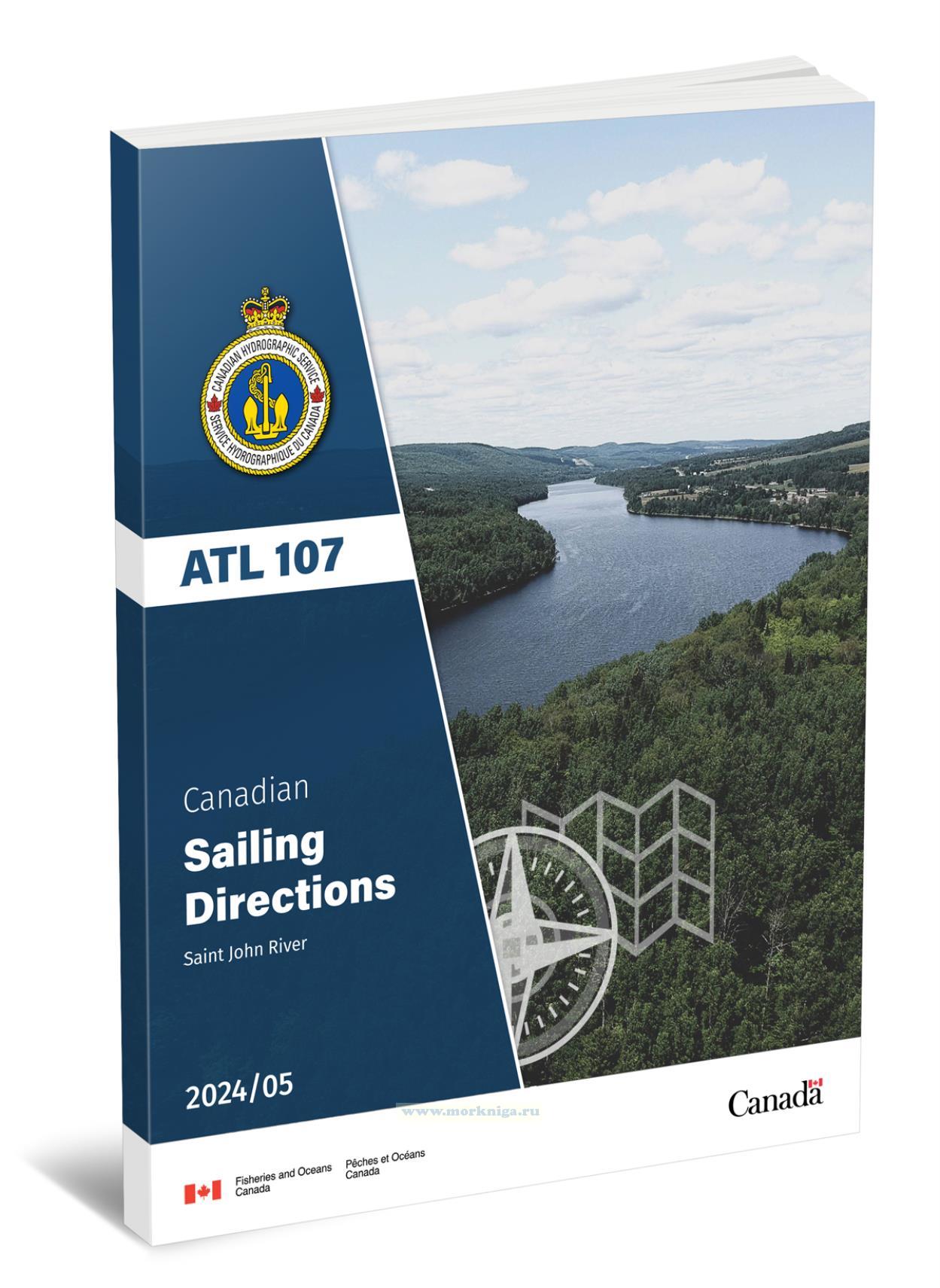 ATL 107 Canadian Sailing Directions. Saint John River/Канадские лоции. Река Сент-Джон