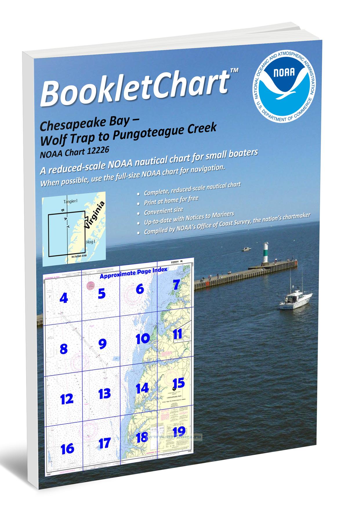 NOAA Chart 12226 Chesapeake Bay - Wolf Trap to Pungoteague Creek