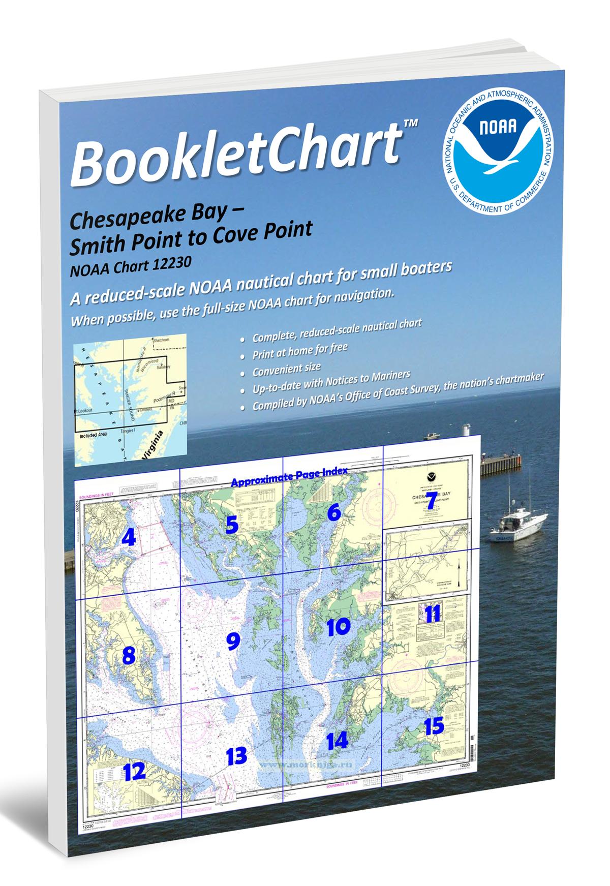 NOAA Chart 12230 Chesapeake Bay - Smith Point to Cove Point