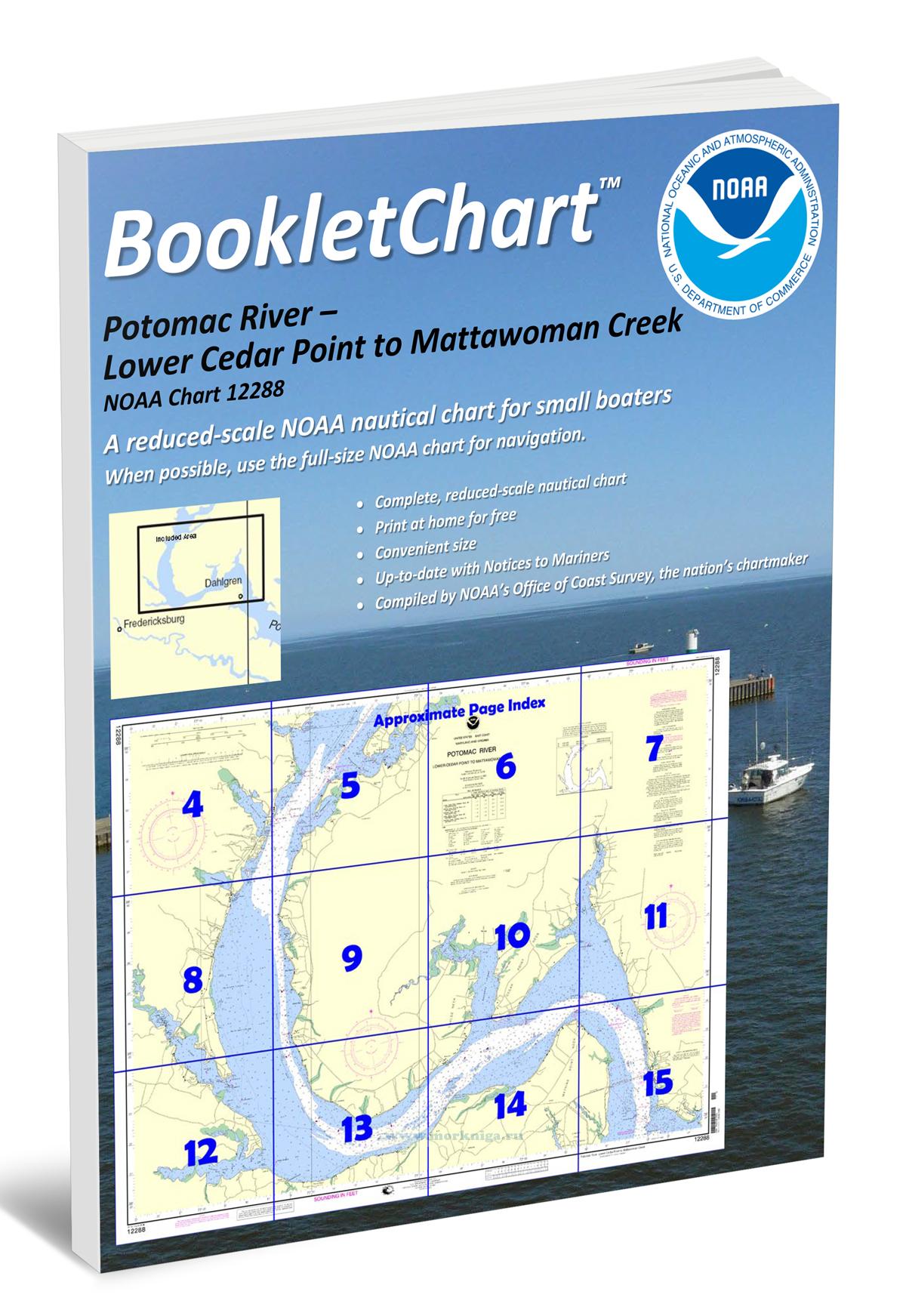 NOAA Chart 12288 Potomac River - Lower Cedar Point to Mattawoman Creek