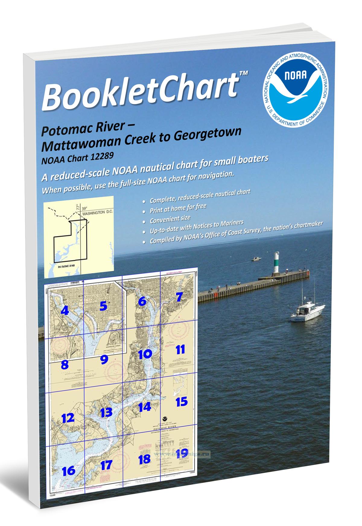 NOAA Chart 12289 Potomac River - Mattawoman Creek to Georgetown