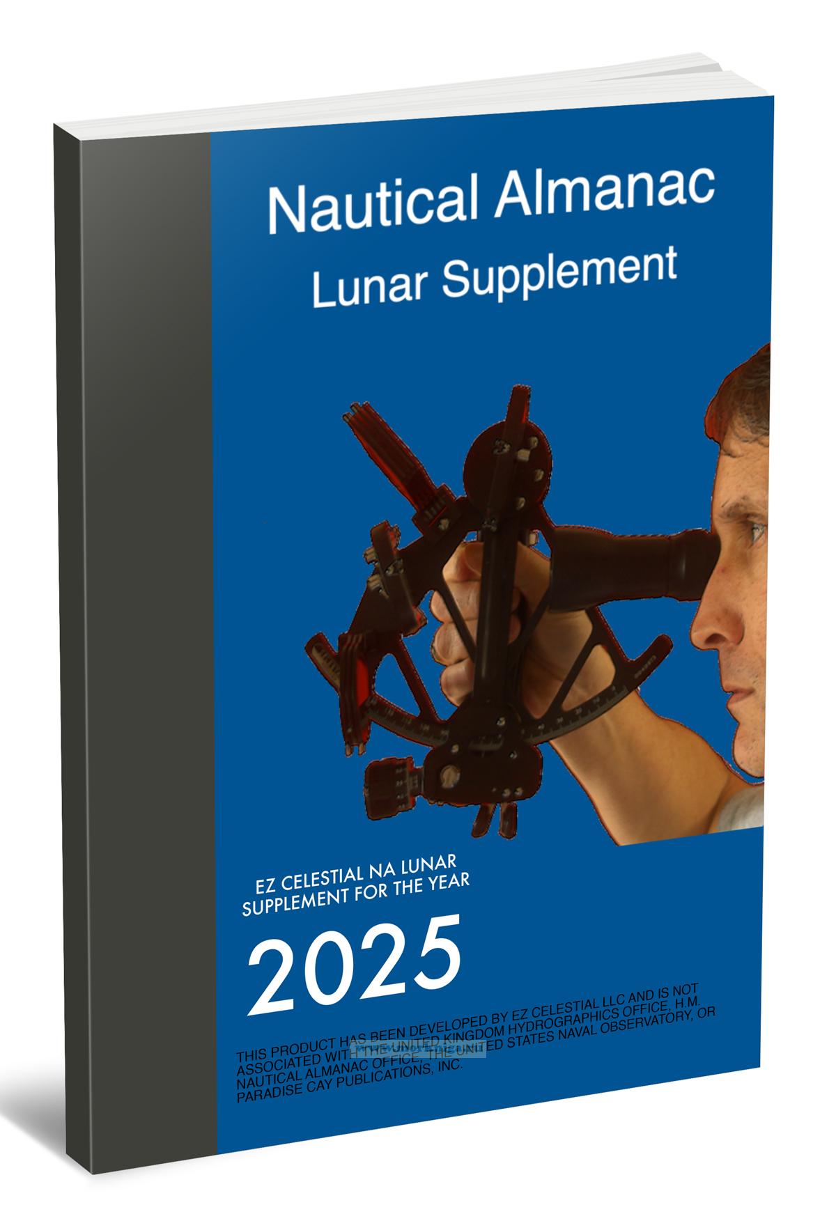 2025 EZ Celestial Nautical Almanac Lunar Supplement/Лунное приложение к морскому астрономическому альманаху EZ на 2025 год