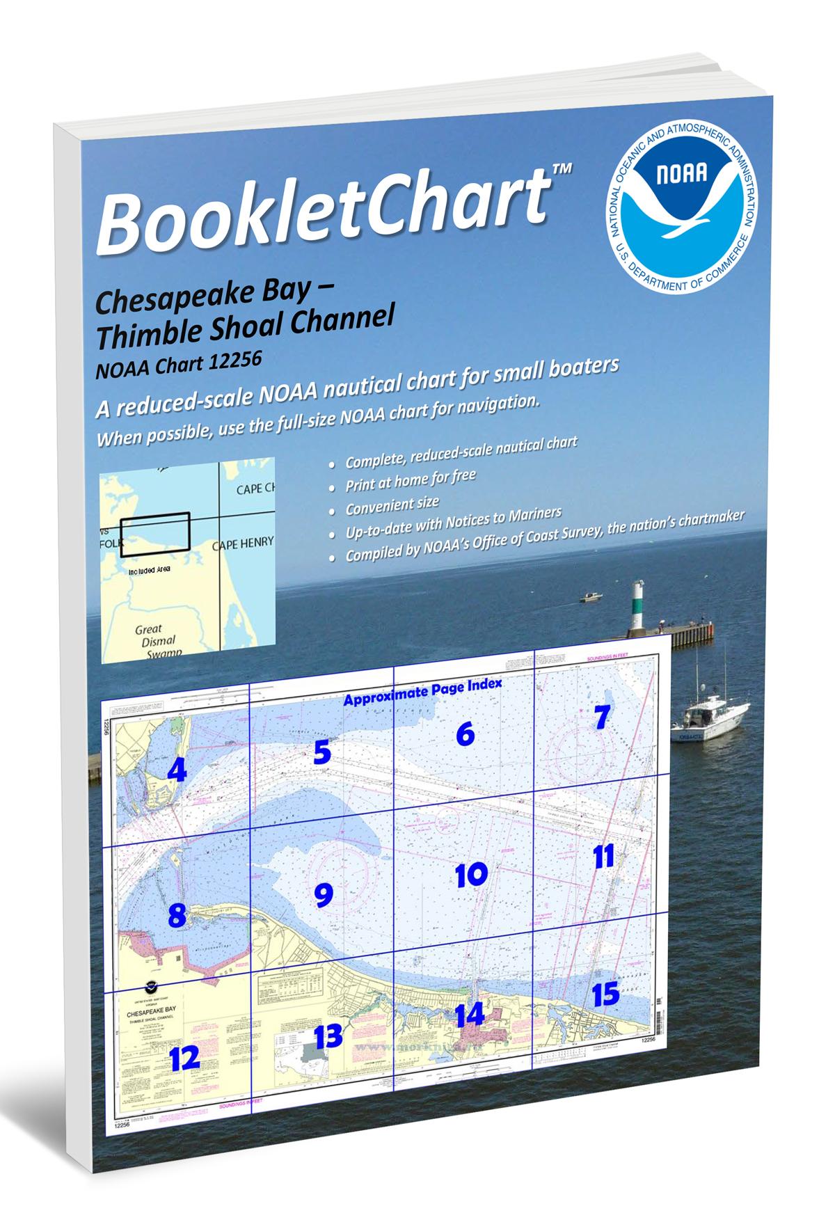 NOAA Chart 12256 Chesapeake Bay - Thimble Shoal Channel