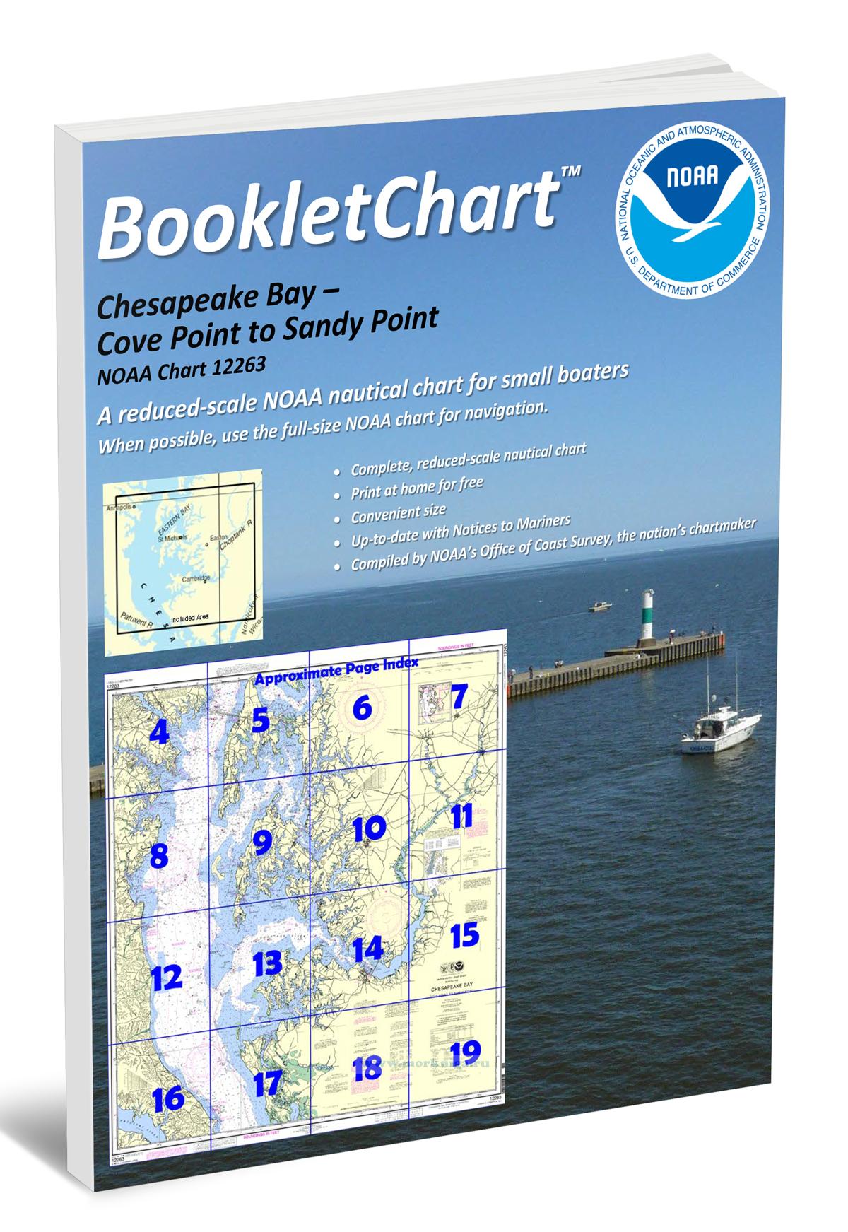 NOAA Chart 12263 Chesapeake Bay - Cove Point to Sandy Point
