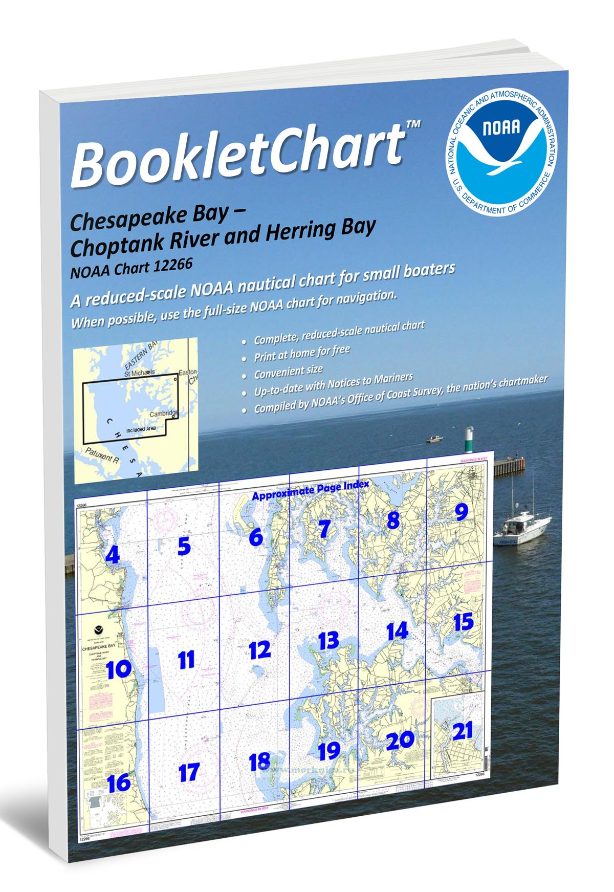NOAA Chart 12266 Chesapeake Bay - Choptank River and Herring Bay