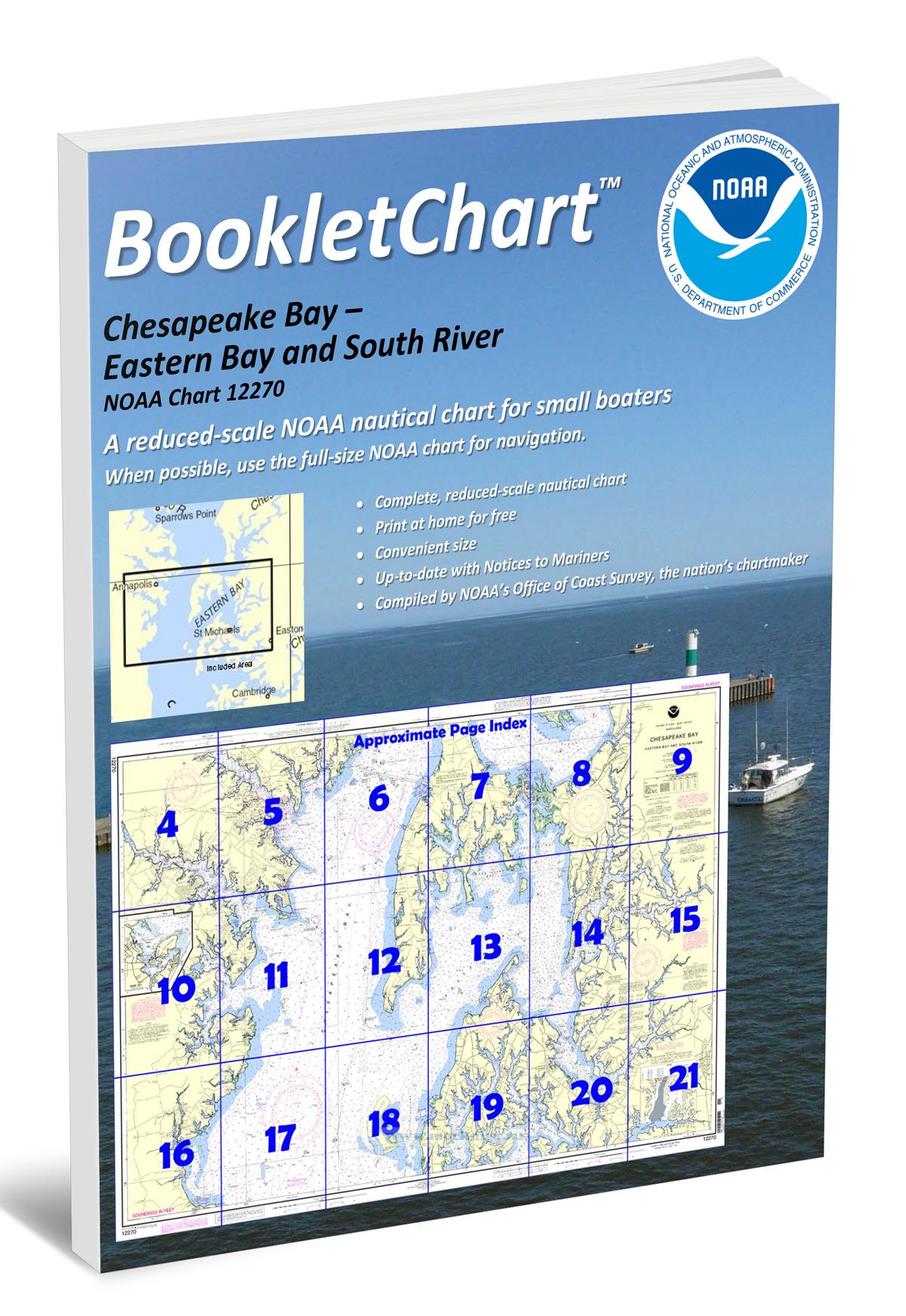 NOAA Chart 12270 Chesapeake Bay - Eastern Bay and South River