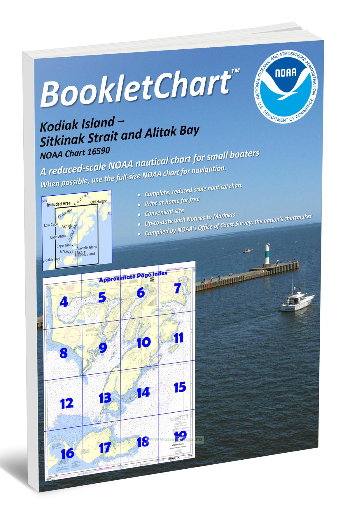 NOAA Chart 16590 Kodiak Island - Sitkinak Strait and Alitak Bay