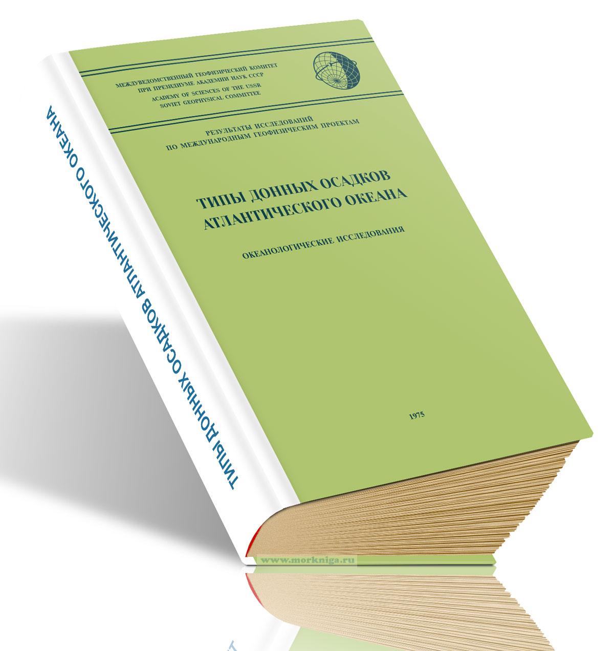 Типы донных осадков Атлантического океана