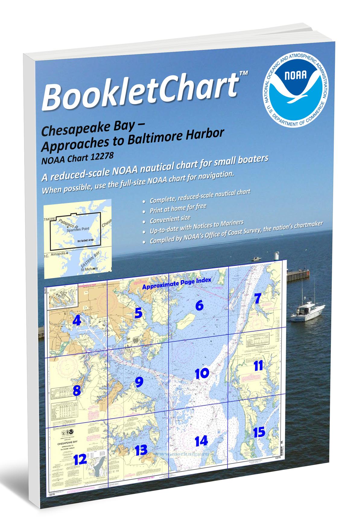 NOAA Chart 12278 Chesapeake Bay - Approaches to Baltimore Harbor