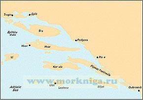 M26 Split to Dubrovnik Хорватия: Сплит - Дубровник (1:220 000)