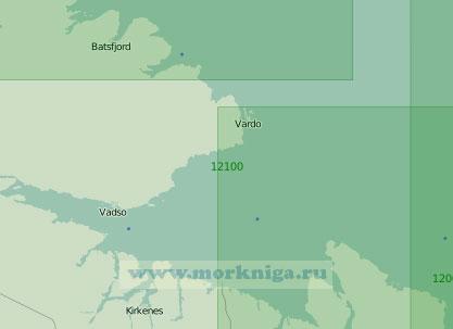 12100 От мыса Кульнесет до мыса Цыпнаволок с заливом Варангер-фьорд (Масштаб 1:200 000)