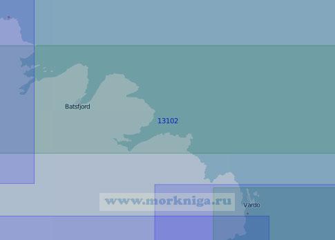 13102 От маяка Хьёльнес до островов Вардё (Масштаб 1:100 000)