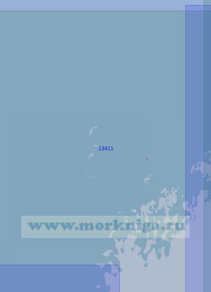 13411 Северо-западный район дельты реки Лена (Масштаб 1:100 000)
