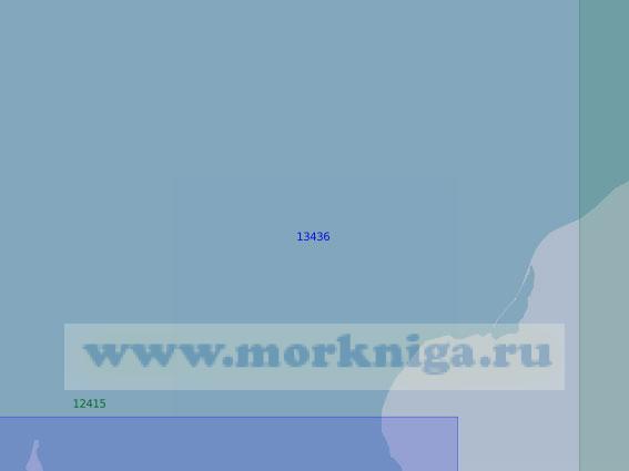 13436 Подходы к проливу Заря с севера (Масштаб 1:100 000)